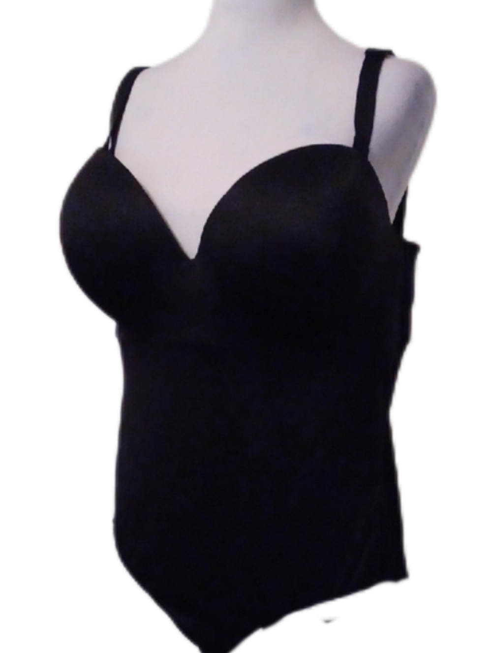 × Cacique Black One-Piece with Supportive Cups ShapeWear